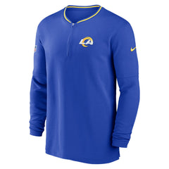 Los Angeles Rams Coach Half-Zip Sweatshirt Royal - Nike