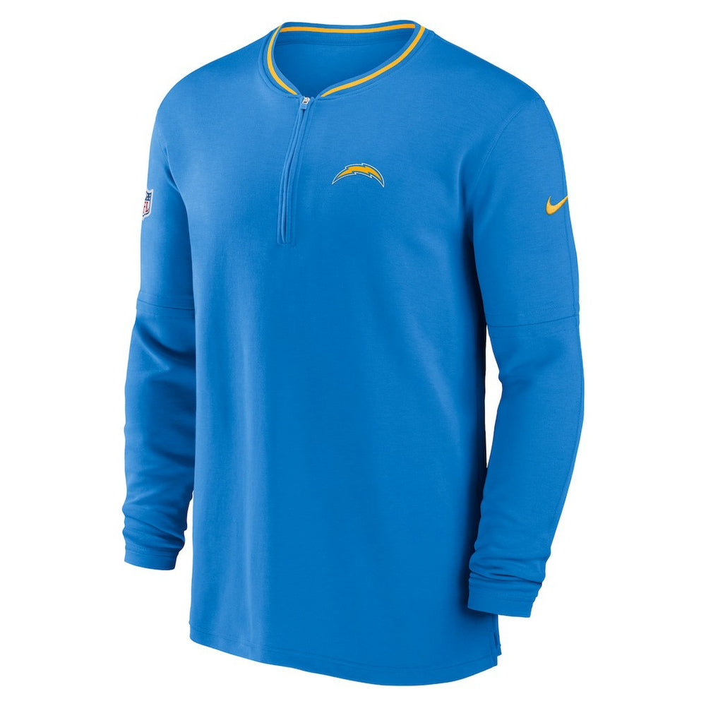 Los Angeles Chargers Coach Half-Zip Sweatshirt Powder Blue - Nike
