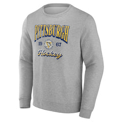 Fanatics Pittsburgh Penguins Gray Nimbus Fleece Pullover Sweatshirt