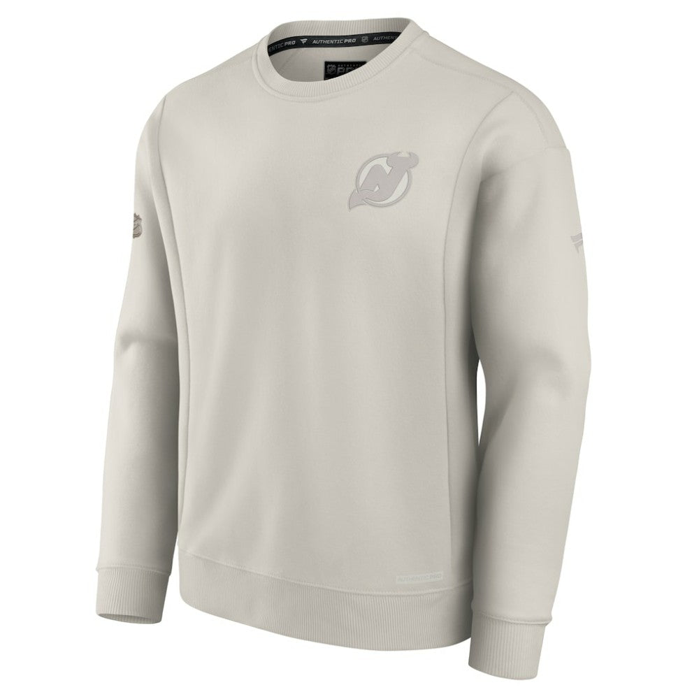 New Jersey Devils - Fanatics Authentic Pro Road Fleece Sweatshirt Gray