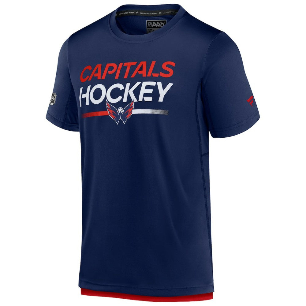 Washington Capitals Fanatics Authentic Pro Tech T-Shirt Navy