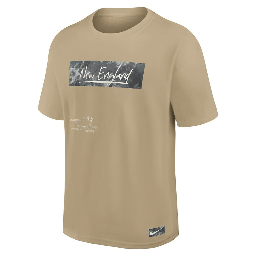 New England Patriots Statement Max90 T-Shirt Tan - Nike