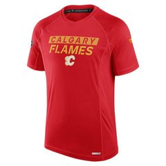 Calgary Flames - Fanatics Authentic Pro Rink Tech T-Shirt Red