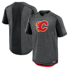Calgary Flames - Fanatics Authentic Pro Rink Performance T-Shirt Heather Charcoal
