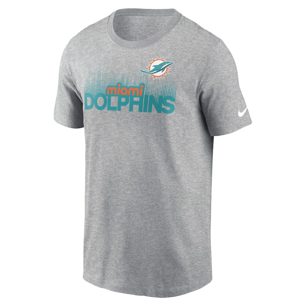 Miami Dolphins Local Essential T-Shirt Heather Gray - Nike