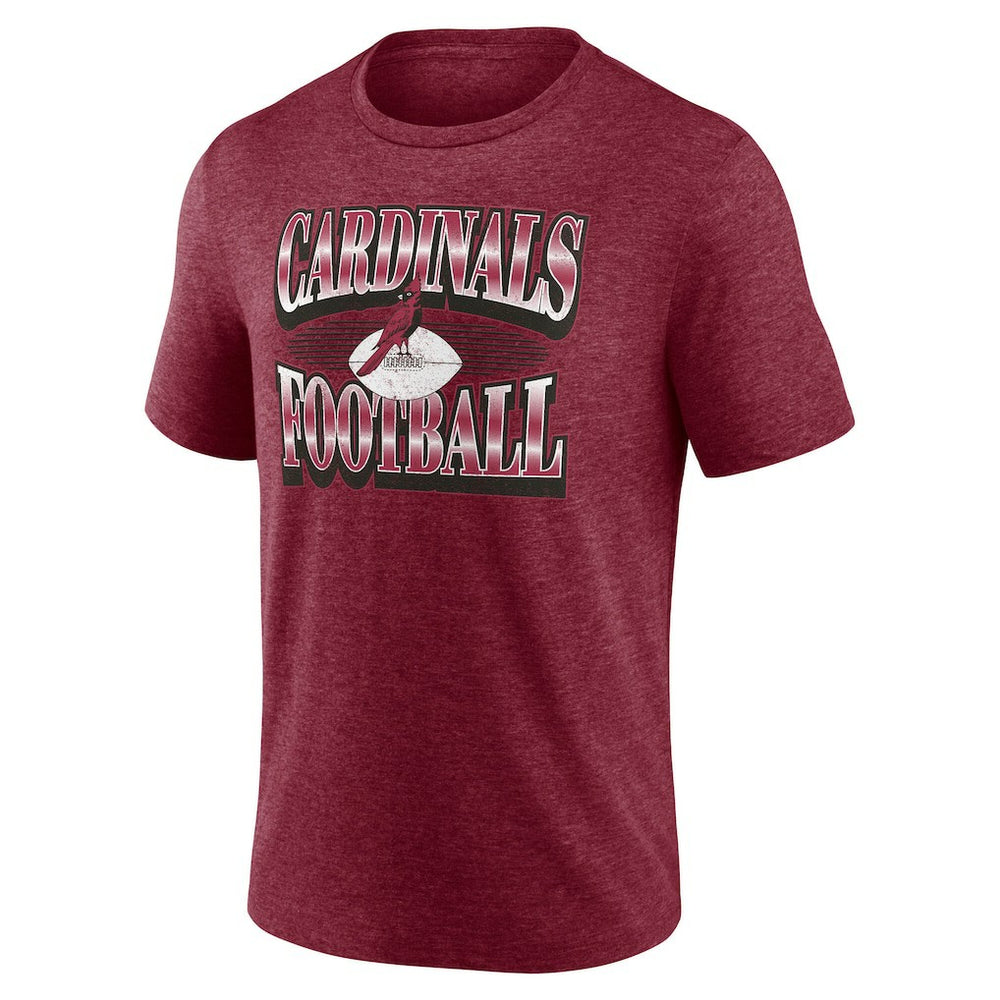 Arizona Cardinals Extreme Tackle Tri-Blend T-Shirt Heather Cardinal - Fanatics