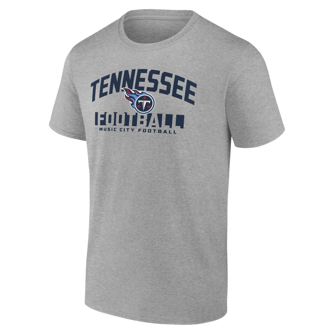 Tennessee Titans Screen Blocking T-Shirt Heather Gray - Fanatics