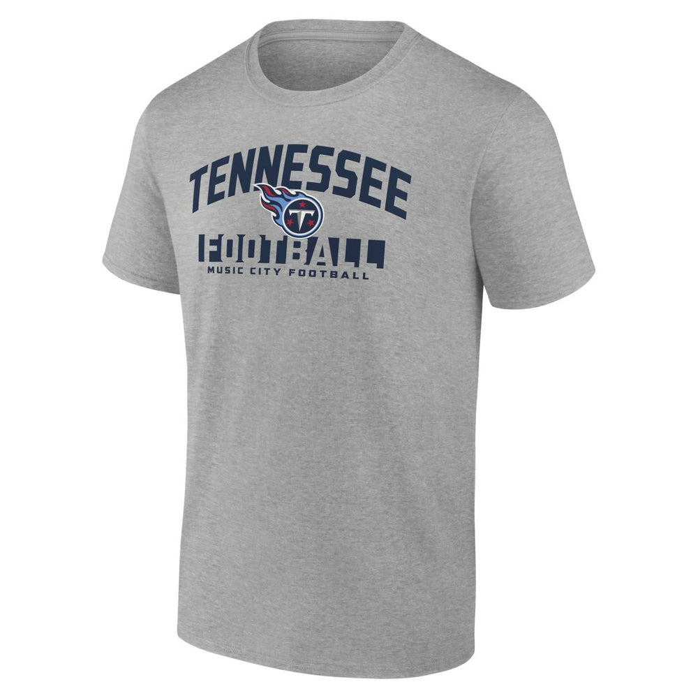 Tennessee Titans Screen Blocking T-Shirt Heather Gray - Fanatics