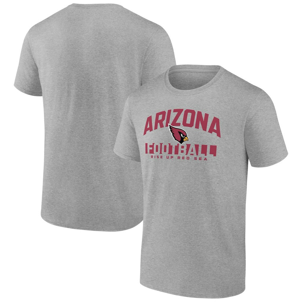 Arizona Cardinals Screen Blocking T-Shirt Heather Gray - Fanatics