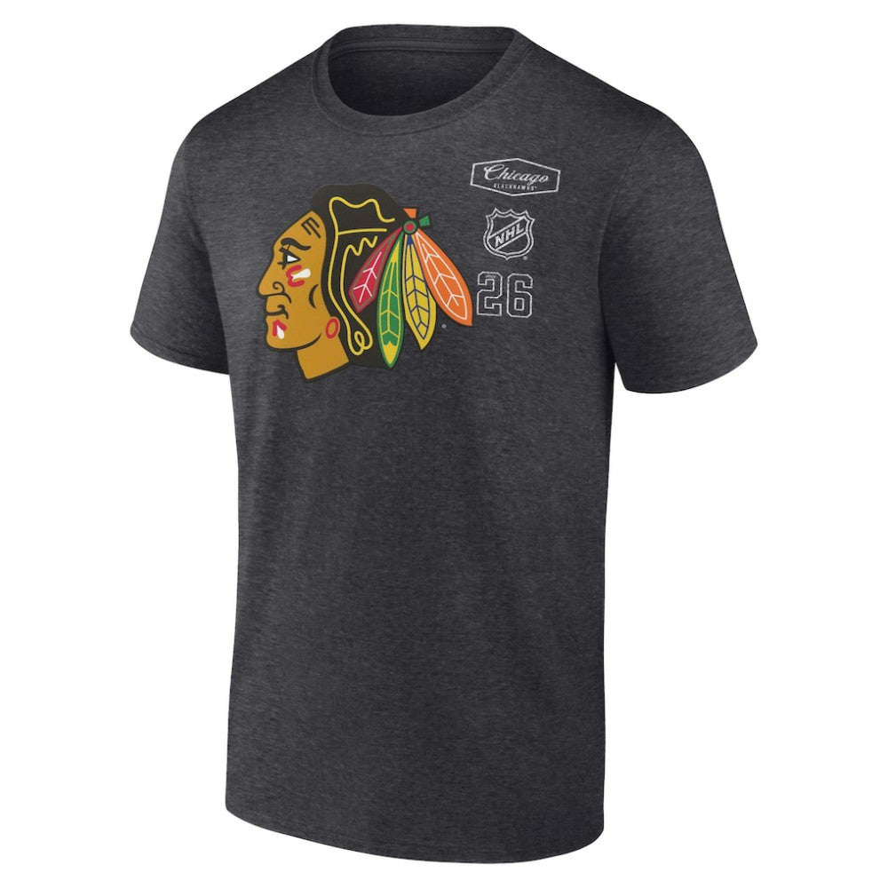 Chicago Blackhawks Fanatics Origin T-Shirt Heather Charcoal