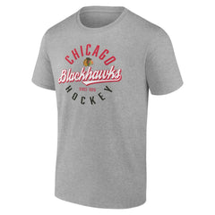Chicago Blackhawks Fanatics Emblem T-Shirt Gray