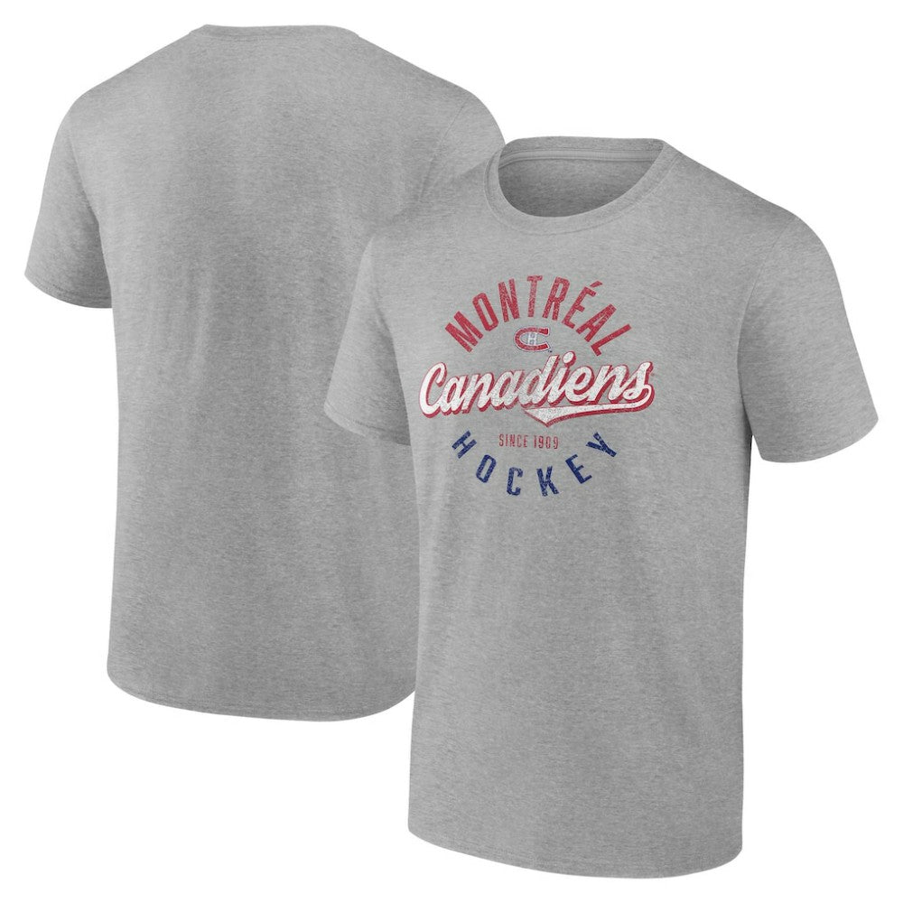 Montreal Canadiens - Fanatics Emblem T-Shirt Gray