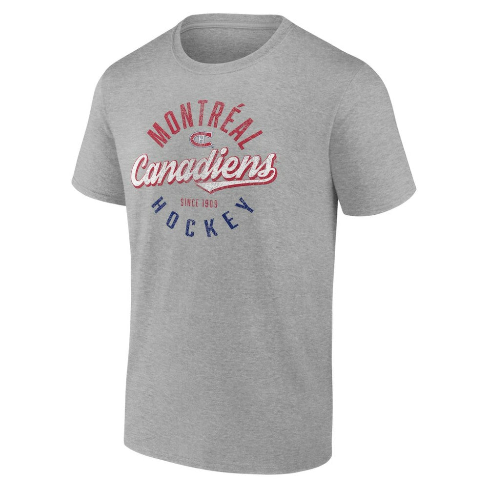 Montreal Canadiens - Fanatics Emblem T-Shirt Gray