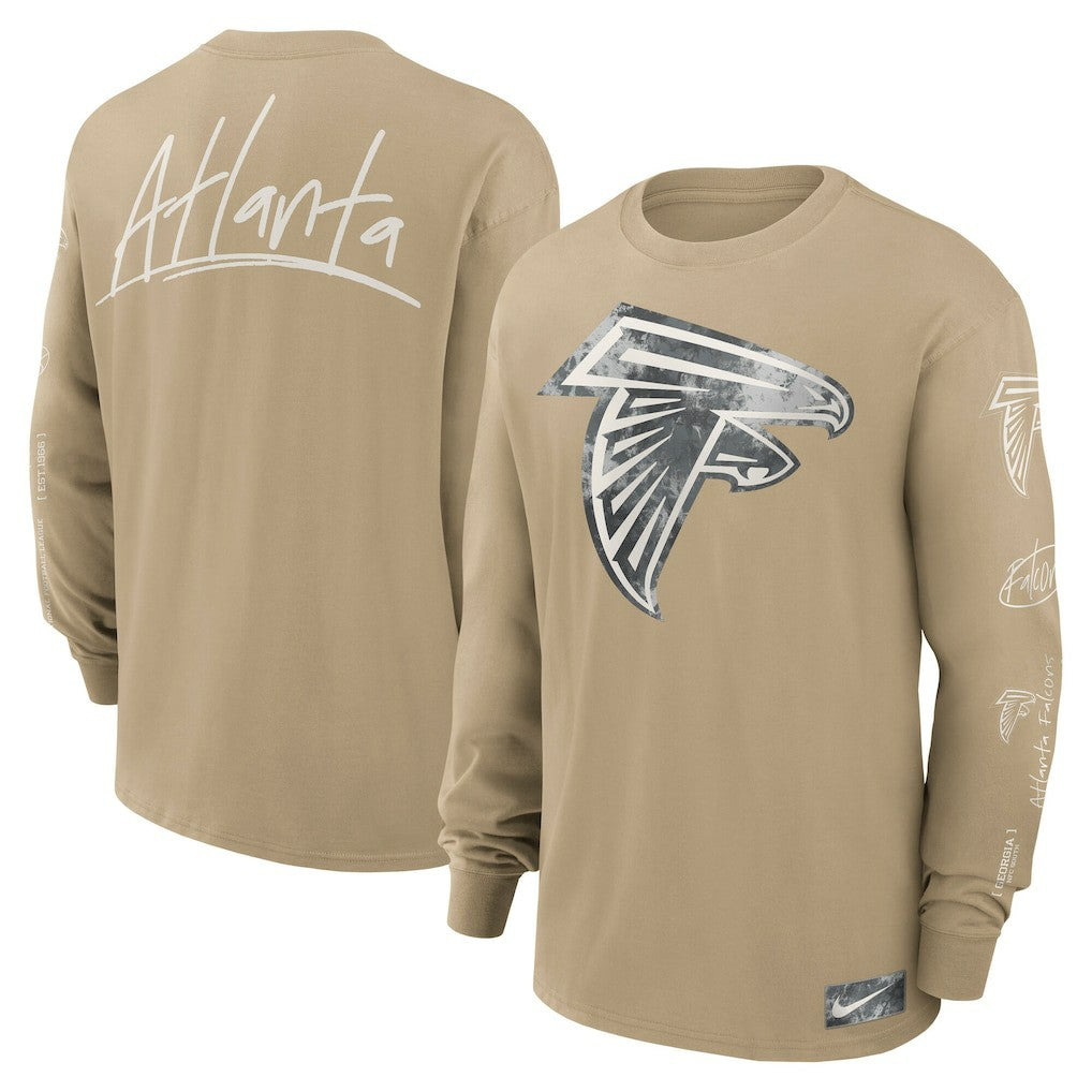 Atlanta Falcons Essential Statement Max90 Long Sleeve T-Shirt Tan - Nike