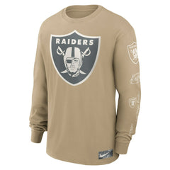 Las Vegas Raiders Essential Statement Max90 Long Sleeve T-Shirt Tan - Nike