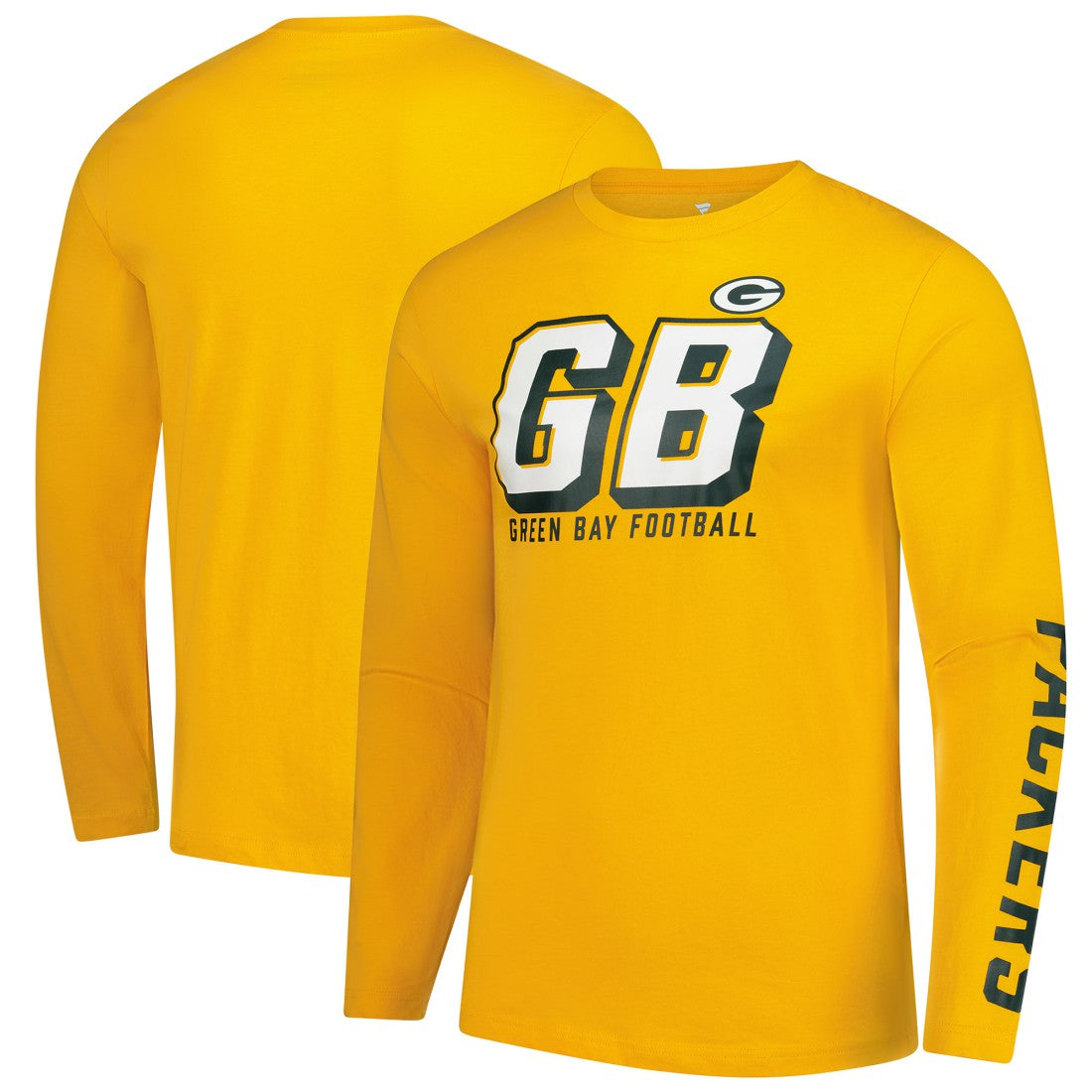 Green Bay Packers Long Sleeve T-Shirt Gold - Fanatics