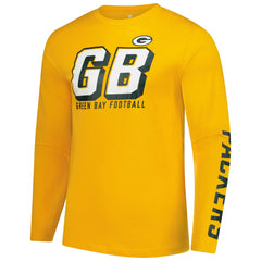 Green Bay Packers Long Sleeve T-Shirt Gold - Fanatics