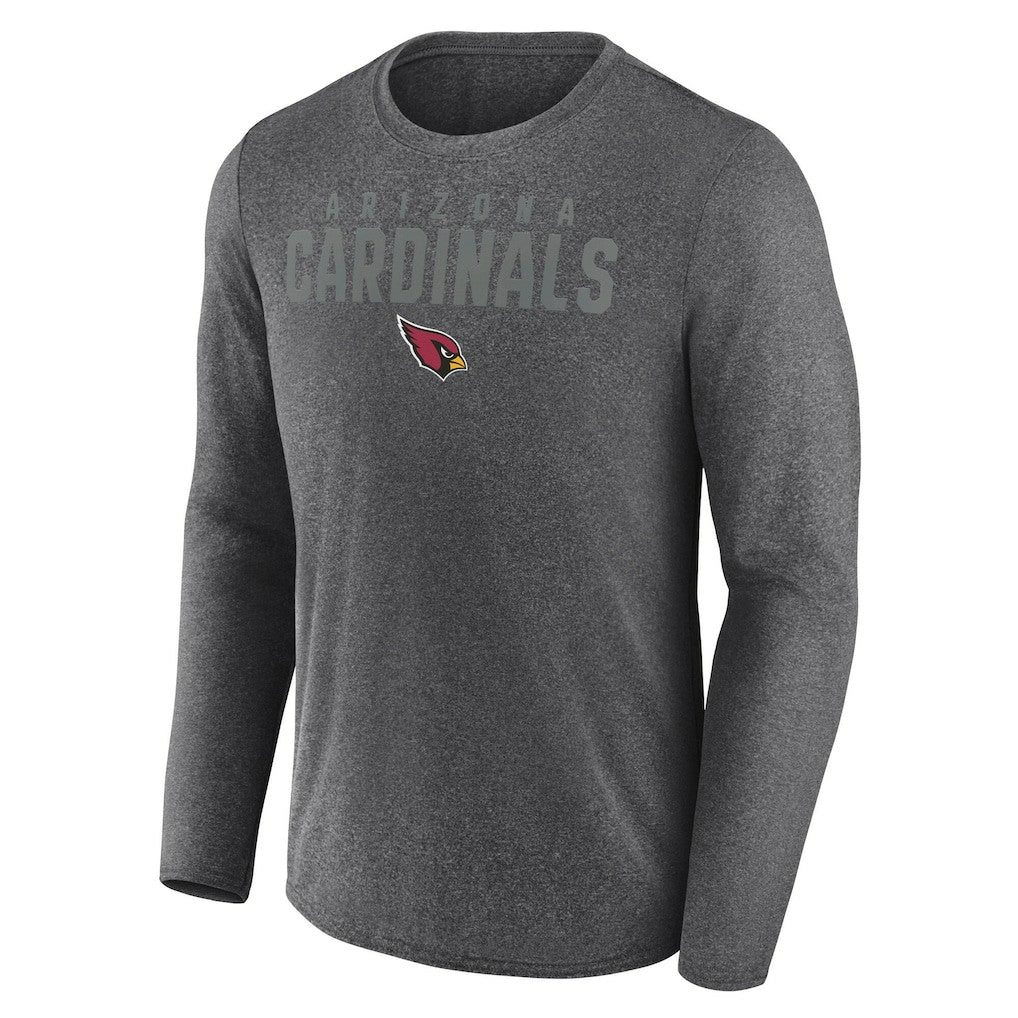 Arizona Cardinals Blackout Long Sleeve T-Shirt Heather Charcoal - Fanatics