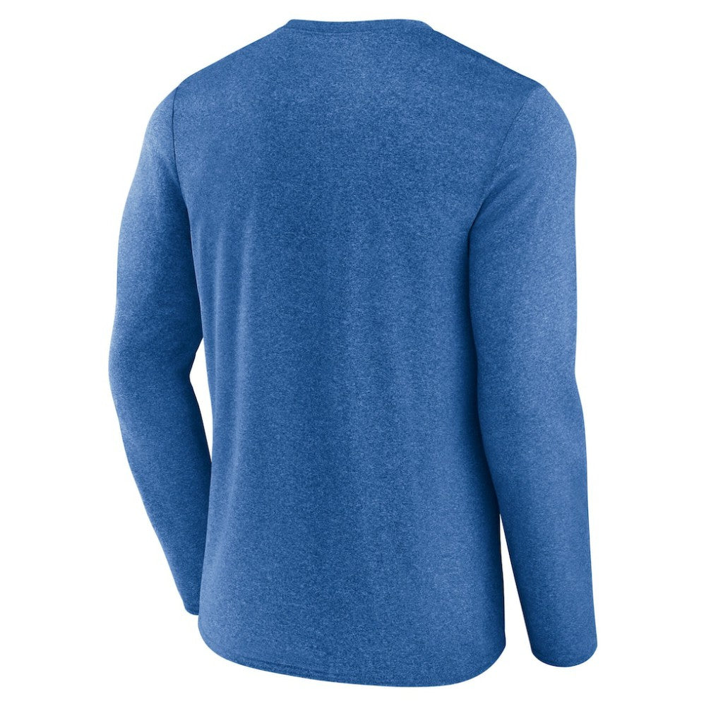 St. Louis Blues - Fanatics Sweep Iconic Synthetic Long Sleeve T-Shirt Heather Blue