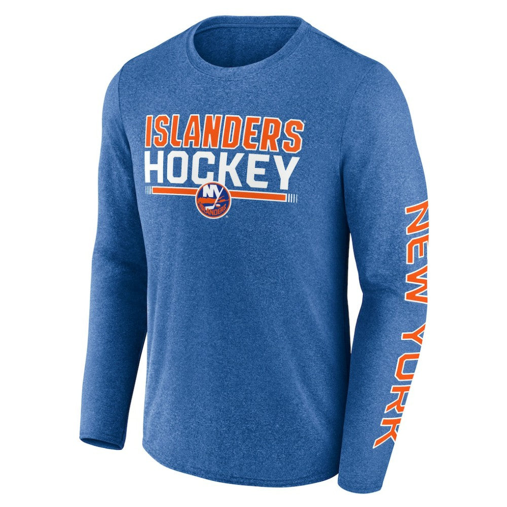New York Islanders - Fanatics Sweep Iconic Synthetic Long Sleeve T-Shirt Heather Royal