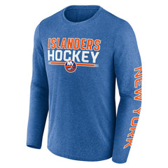 New York Islanders - Fanatics Sweep Iconic Synthetic Long Sleeve T-Shirt Heather Royal