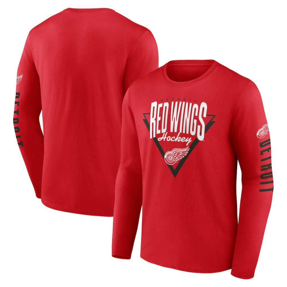Detroit Red Wings - Fanatics Headline Long Sleeve T-Shirt Red