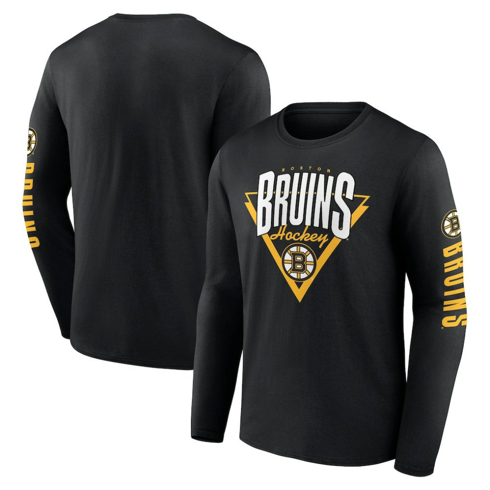 Boston Bruins Fanatics Headline Long Sleeve T-Shirt Black