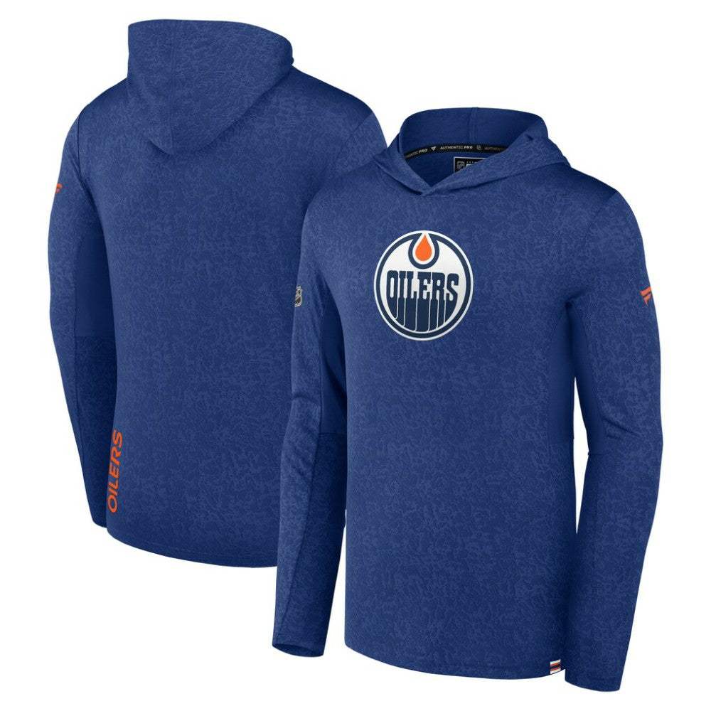 Edmonton Oilers - Fanatics Authentic Pro Lightweight Pullover Hoodie Royal