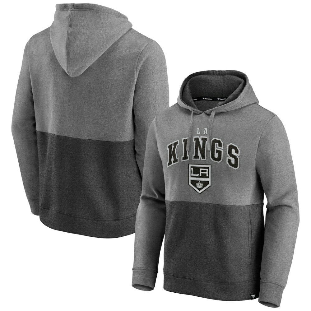 Los Angeles Kings - Fanatics Block Party Signature Pullover Hoodie Heather Gray/Heather Charcoal