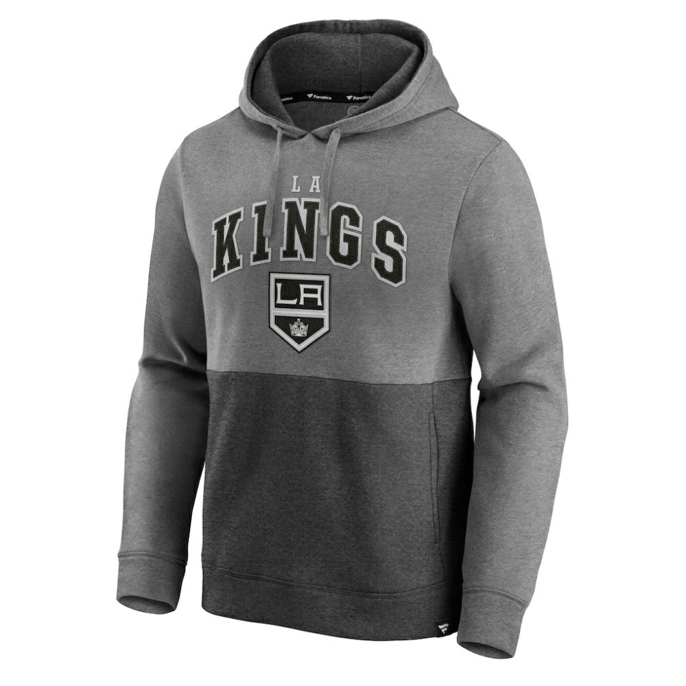 Los Angeles Kings - Fanatics Block Party Signature Pullover Hoodie Heather Gray/Heather Charcoal