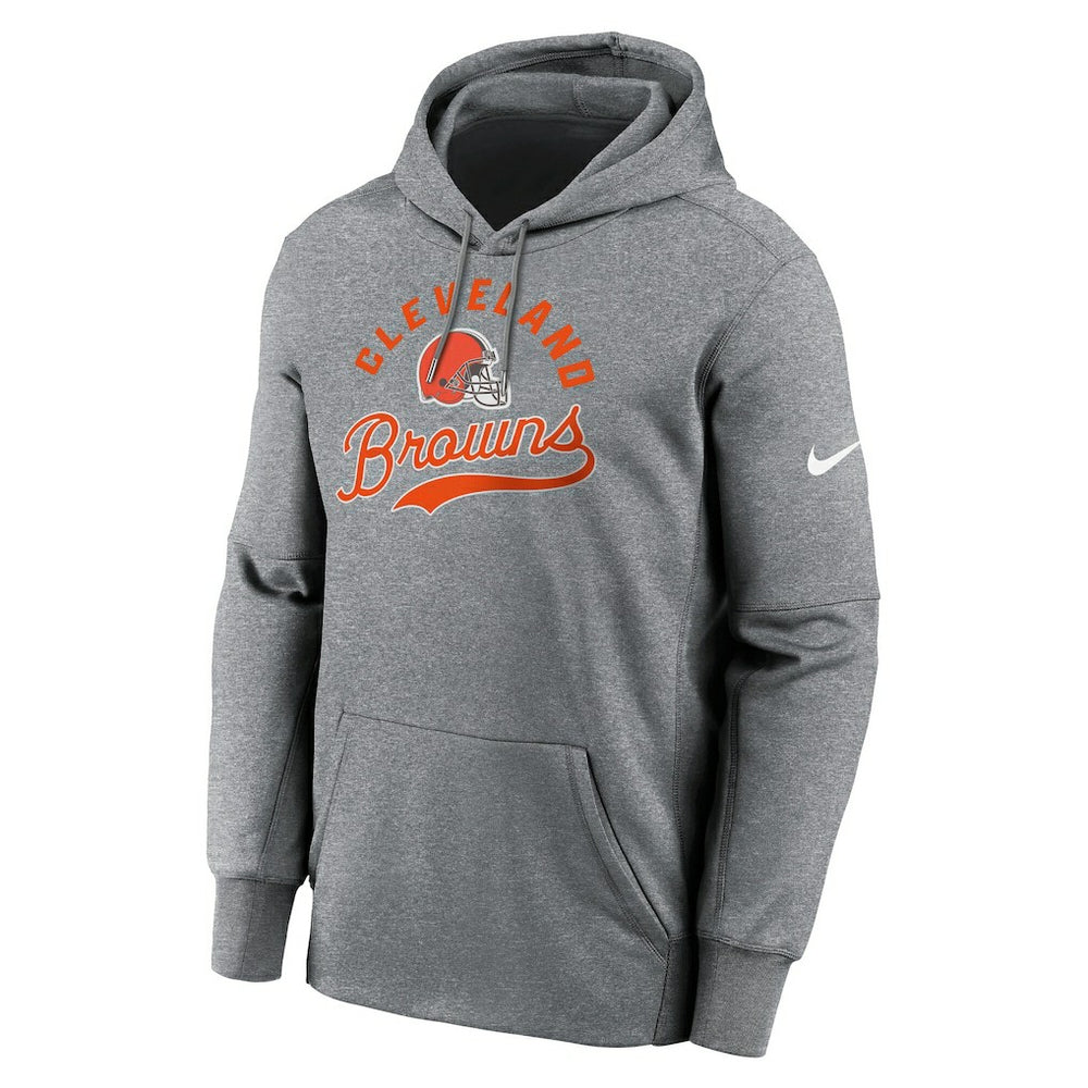 Cleveland Browns Performance Fleece Pullover Hoodie Heather Gray - Nike