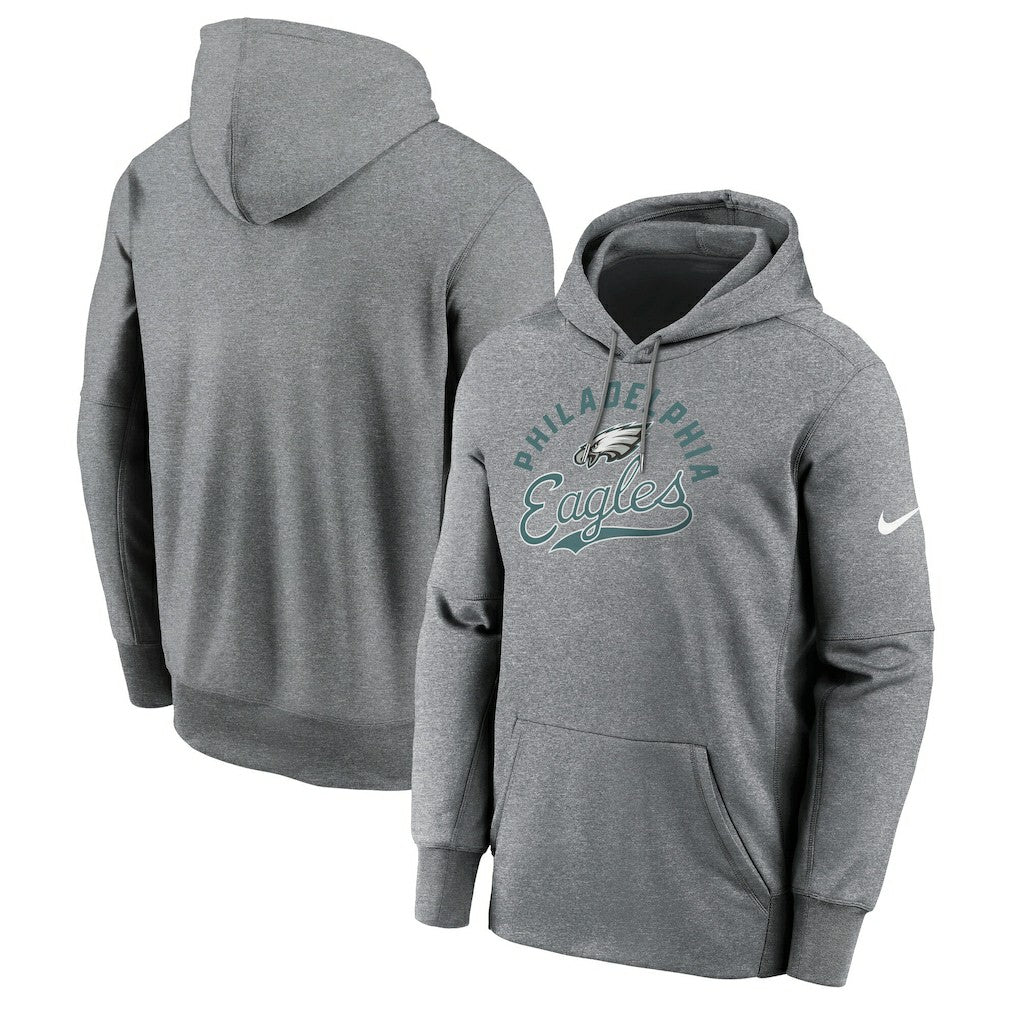 Philadelphia Eagles Performance Fleece Pullover Hoodie Heather Gray - Nike