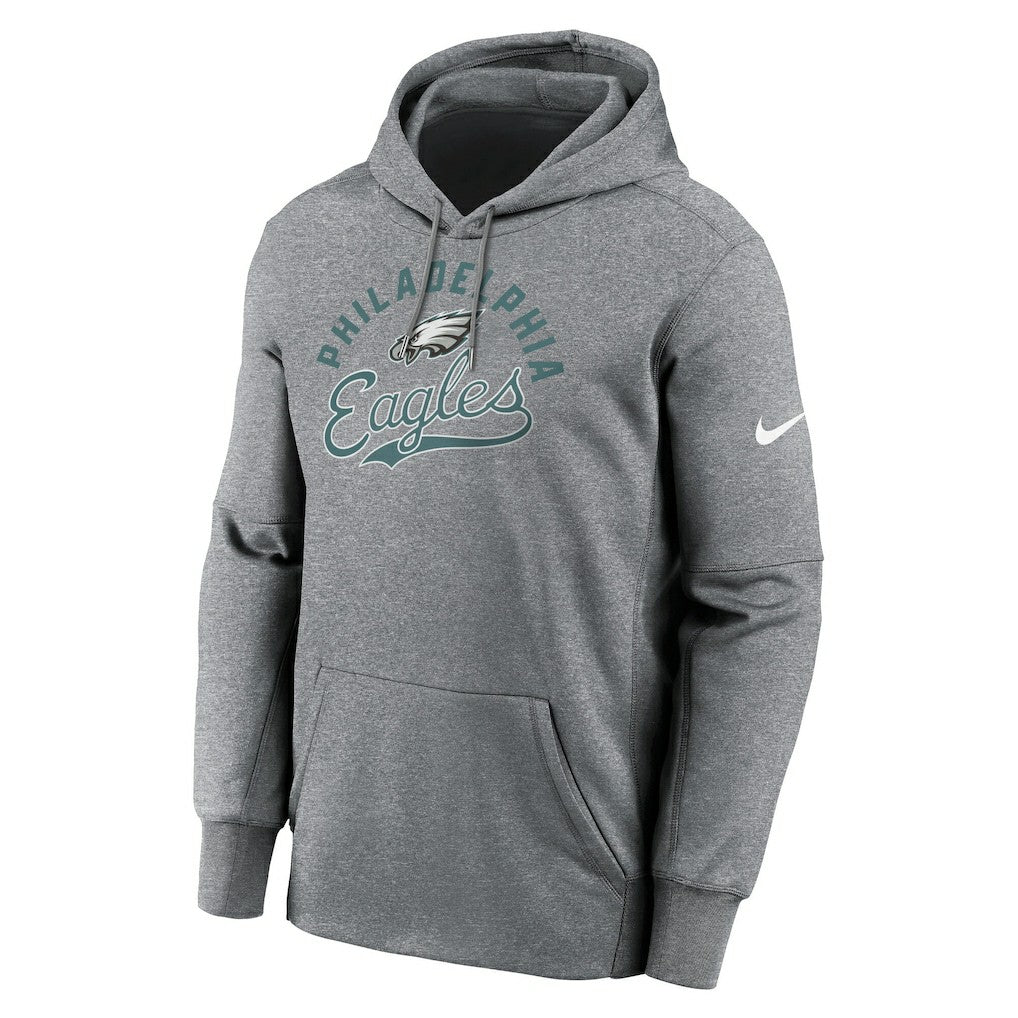 Philadelphia Eagles Performance Fleece Pullover Hoodie Heather Gray - Nike