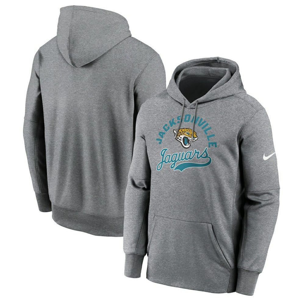 Jacksonville Jaguars Performance Fleece Pullover Hoodie Heather Gray - Nike