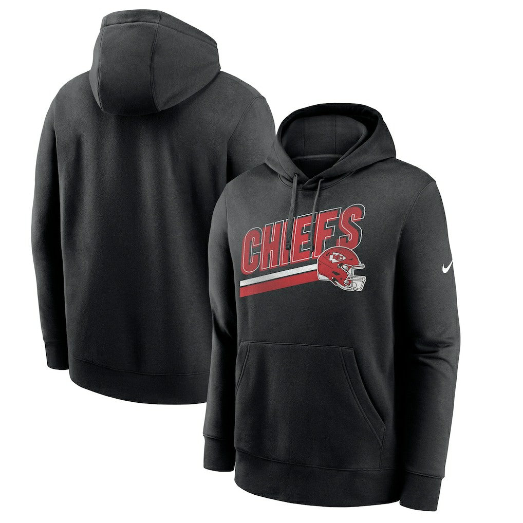 Kansas City Chiefs Club Fleece Pullover Hoodie Black - Nike