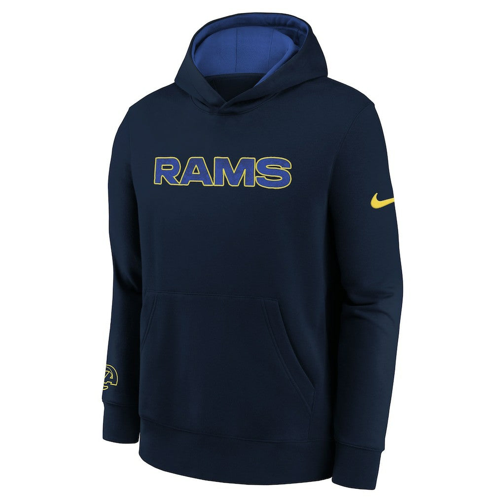 Los Angeles Rams Youth 2025 Rivalries Collection Club Hoodie Midnight Blue - Nike