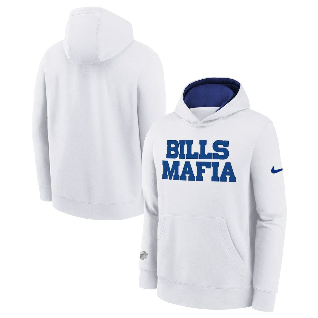 Buffalo Bills Youth 2025 Rivalries Collection Club Hoodie White - Nike