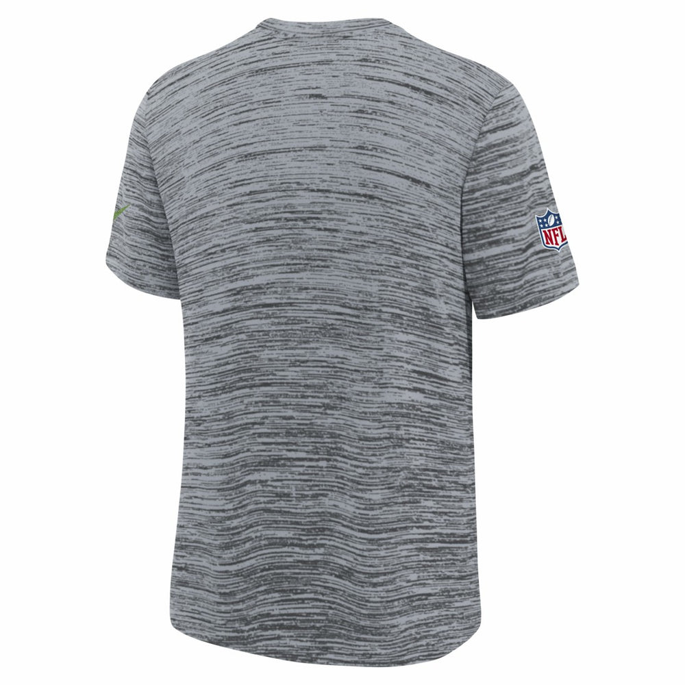Seattle Seahawks Youth 2025 Rivalries Collection Sideline Velocity Dri-FIT T-Shirt Wolf Gray - Nike