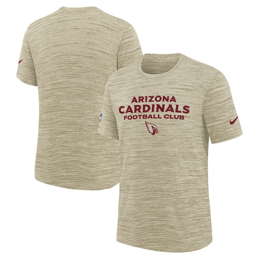 Arizona Cardinals Youth 2025 Rivalries Collection Sideline Velocity Dri-FIT T-Shirt Natural - Nike