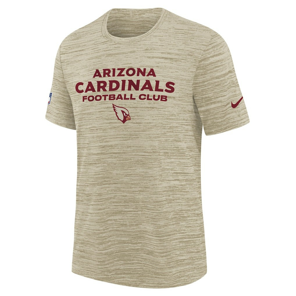 Arizona Cardinals Youth 2025 Rivalries Collection Sideline Velocity Dri-FIT T-Shirt Natural - Nike