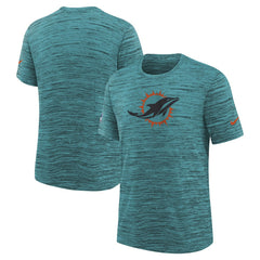 Miami Dolphins Youth 2025 Rivalries Collection Sideline Velocity Dri-FIT T-Shirt Turbo Green - Nike