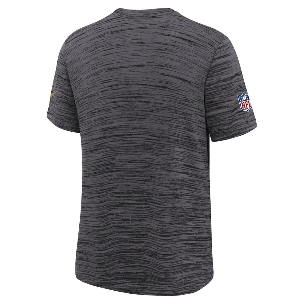 San Francisco 49ers Youth 2025 Rivalries Collection Sideline Velocity Dri-FIT T-Shirt Heather Black - Nike