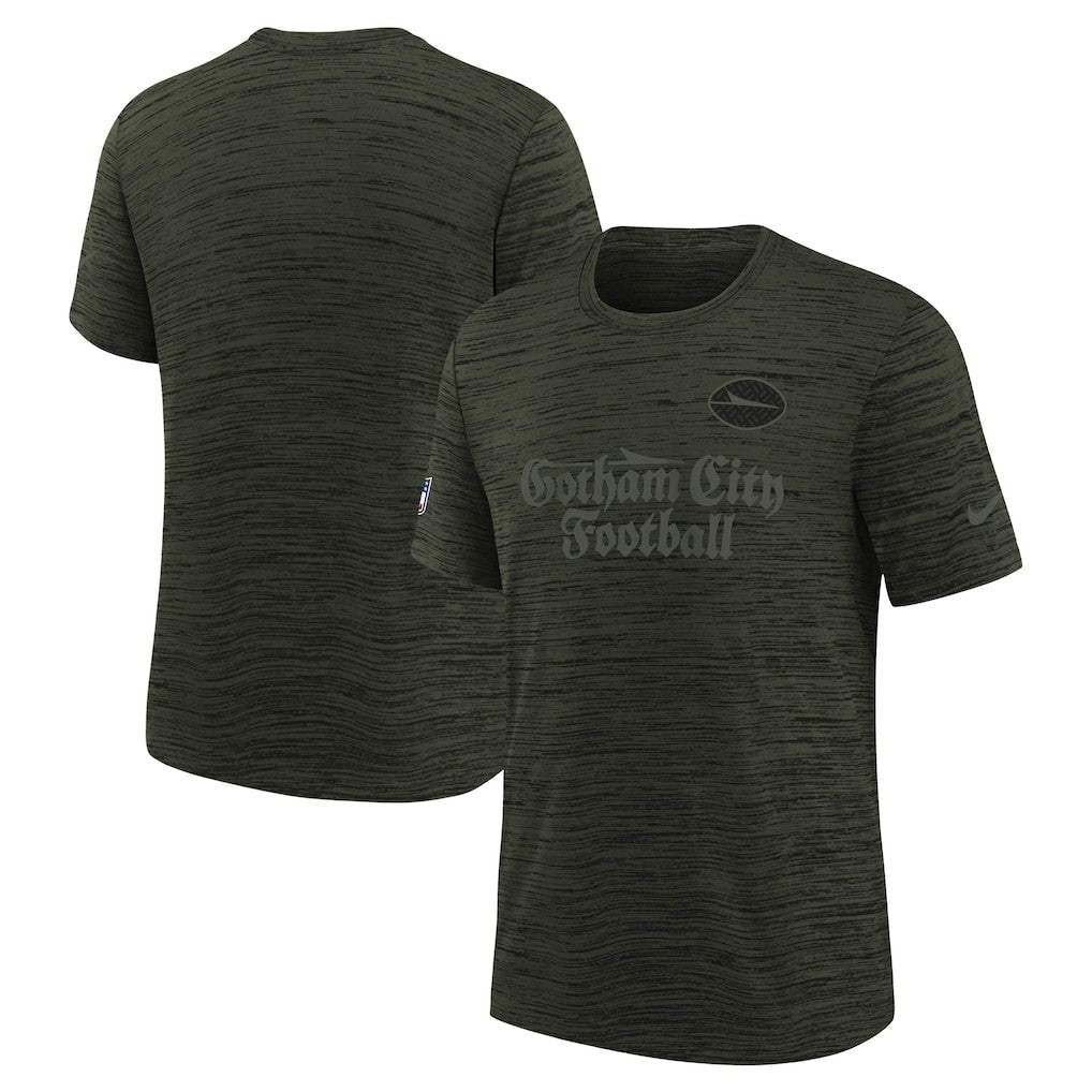 New York Jets Youth 2025 Rivalries Collection Sideline Velocity Dri-FIT T-Shirt Gotham Green - Nike