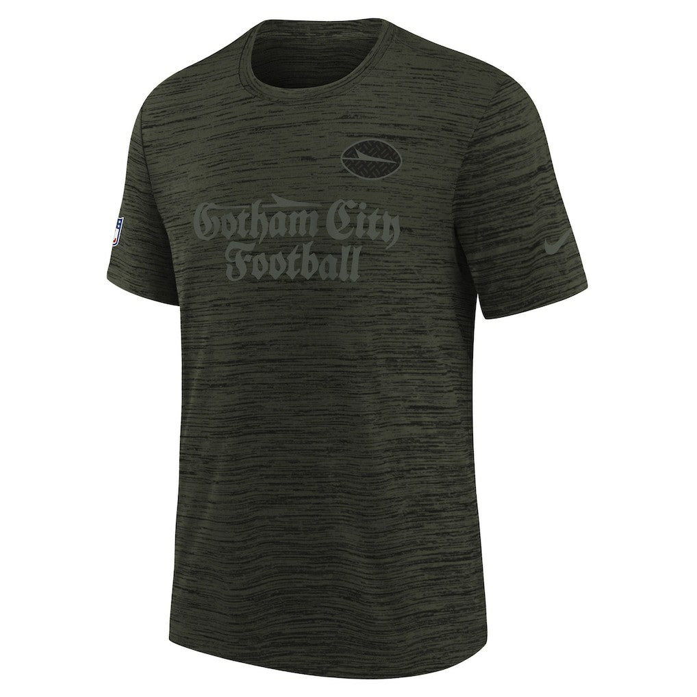 New York Jets Youth 2025 Rivalries Collection Sideline Velocity Dri-FIT T-Shirt Gotham Green - Nike