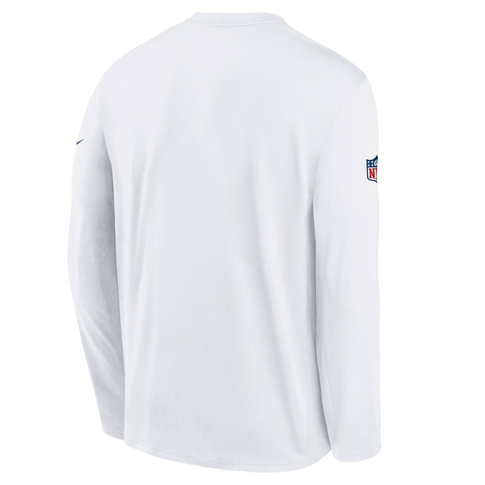 Buffalo Bills Youth 2025 Rivalries Collection Sideline Legend Dri-FIT Long Sleeve T-Shirt White - Nike