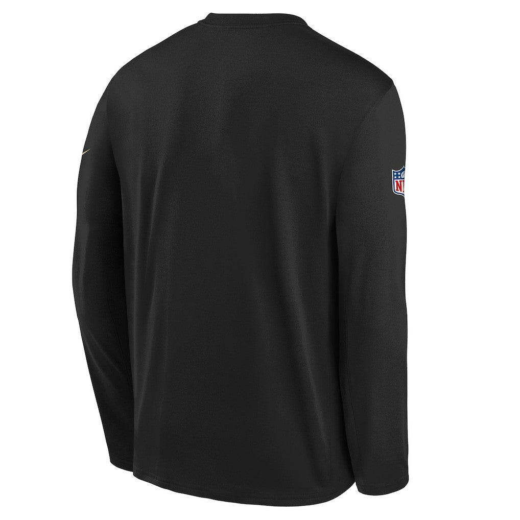 San Francisco 49ers Youth 2025 Rivalries Collection Sideline Legend Dri-FIT Long Sleeve T-Shirt Black - Nike