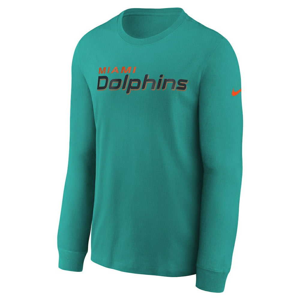 Miami Dolphins Youth 2025 Rivalries Collection Long Sleeve T-Shirt Turbo Green - Nike
