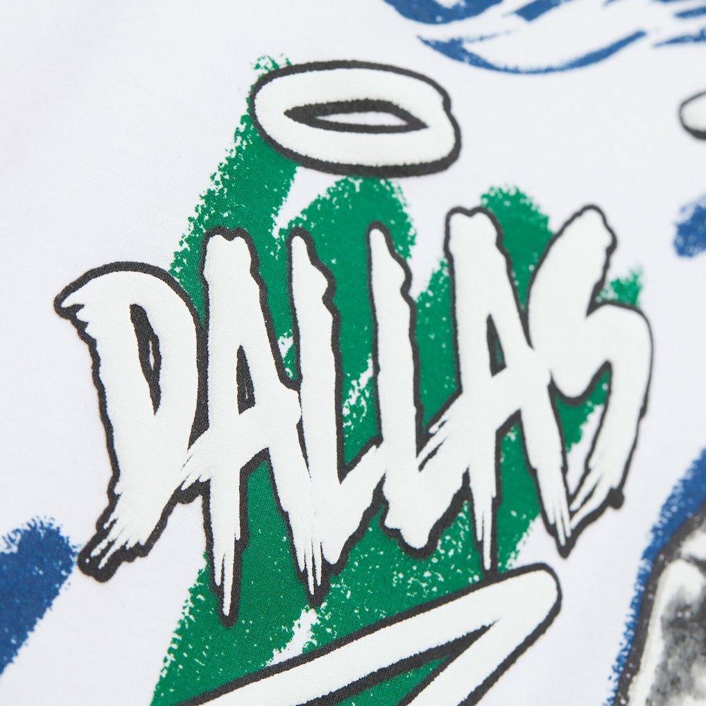 Mitchell & Ness - Dirk Nowitzki Dallas Mavericks Hardwood Classics Chalked Up T-Shirt - White