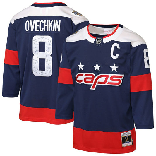 Alexander Ovechkin Washington Capitals Mitchell & Ness Youth 2018 NHL Stadium Series Power Play 2.0 Player Jersey - Navy | NHL Jerseys