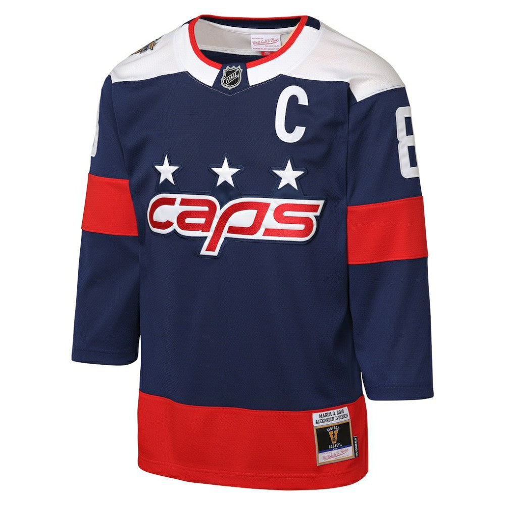 Alexander Ovechkin Washington Capitals Mitchell & Ness Youth 2018 NHL Stadium Series Power Play 2.0 Player Jersey Navy